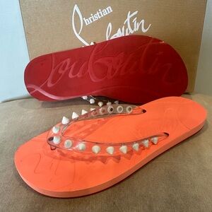 Christian Louboutin flip flops